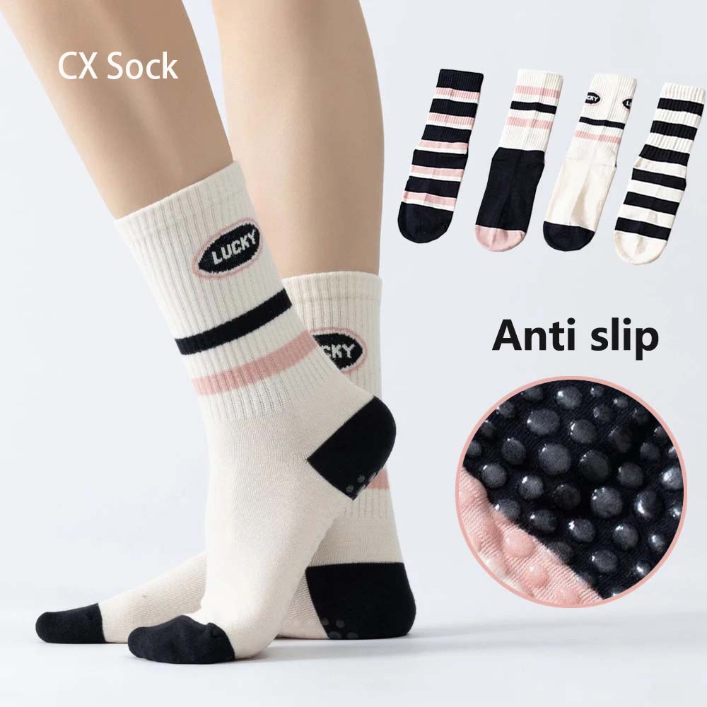 Zumba & Yoga Fitness By Anushree Pune Reviews - Stripes Yoga Aerobics Socks Women Anti-Slip