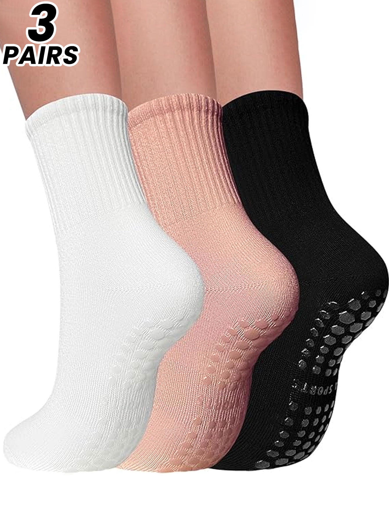 Fitness Yoga Pilates - 3 pairs of professional yoga socks
