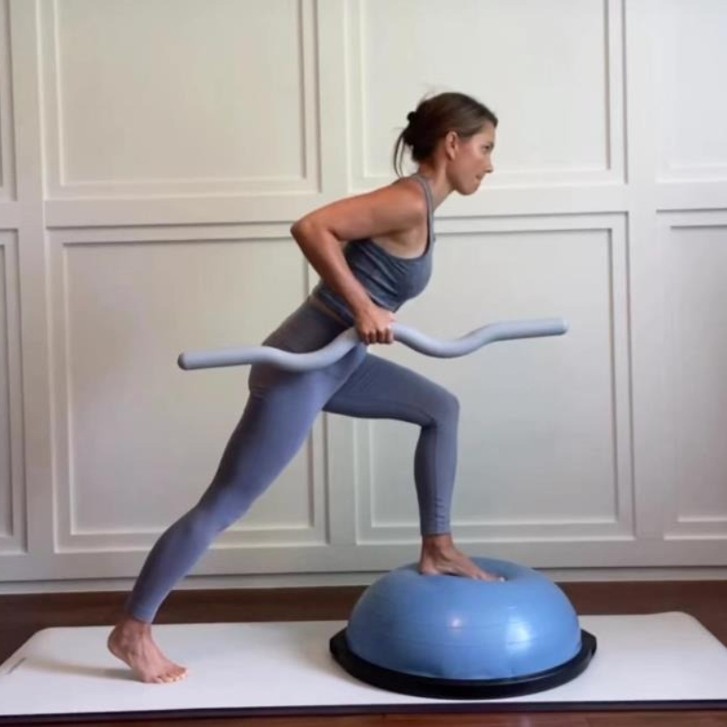 Yoga Fitness Bar - Weighted Pilates Bar with Silicone Cover