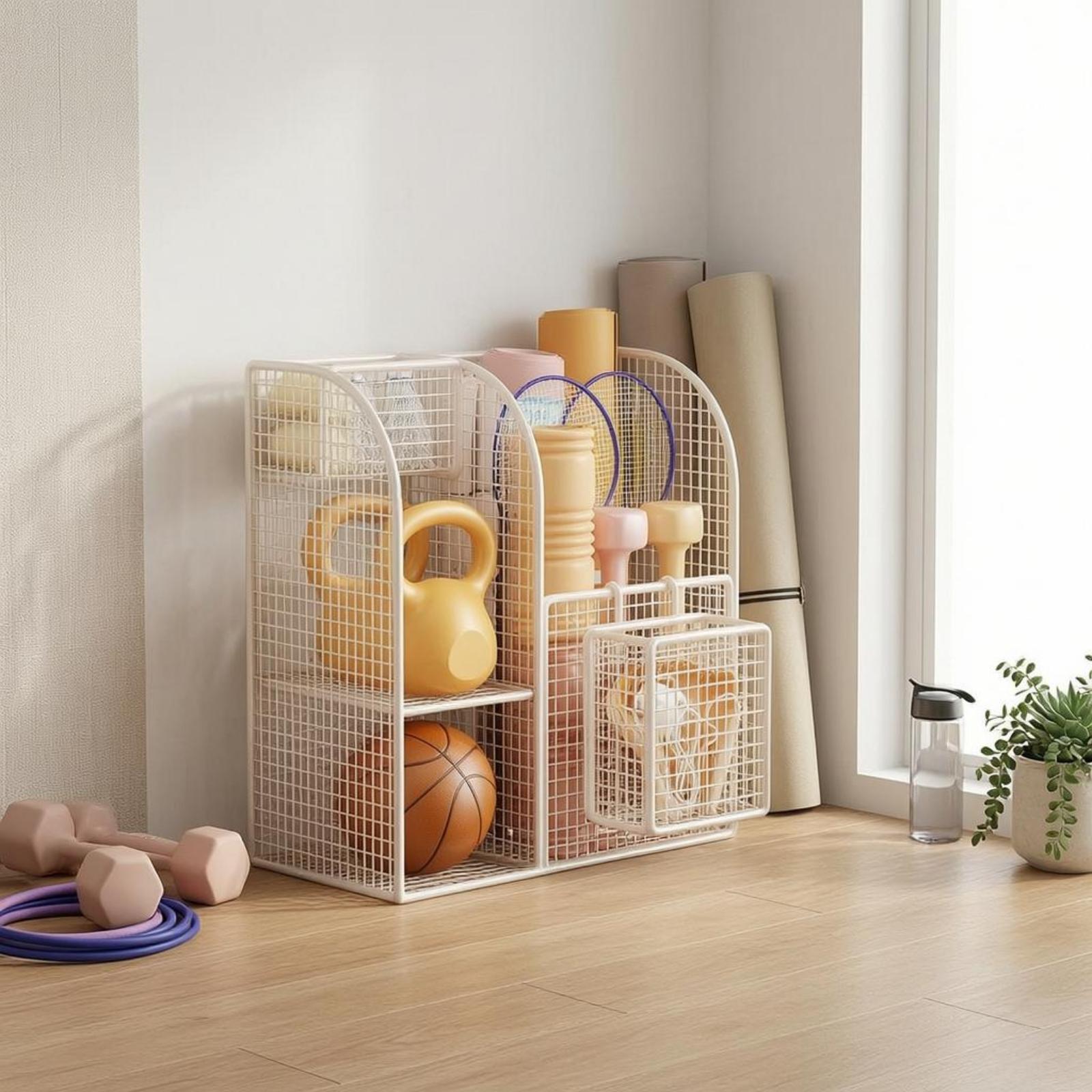 Compact Iron Wire Rack for Exe - Yoga Fitness Ball review and price
