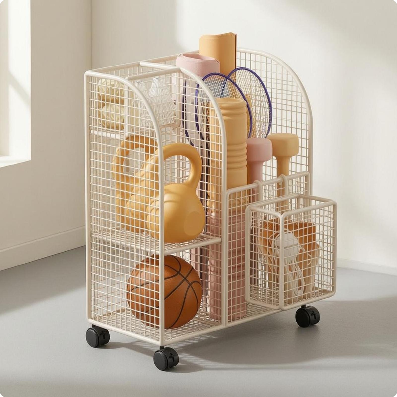 Compact Iron Wire Rack for Exe - Yoga Fitness Ball review and price