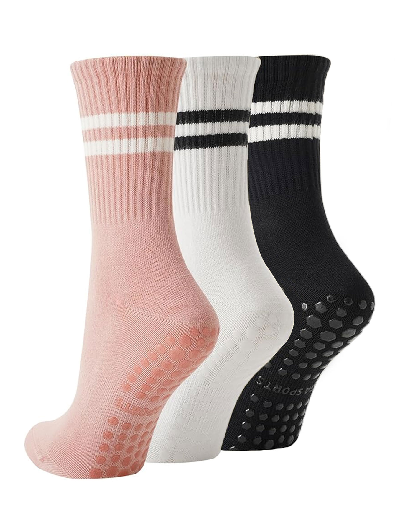 3 Pairs of Yoga Socks, Non-Sli - Fitness Yoga Pilates review and price