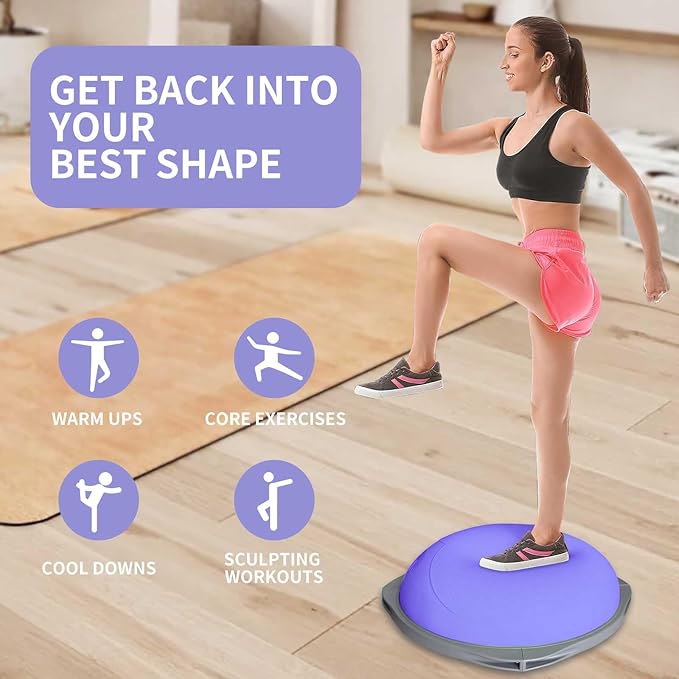 70cm Bosu Balance Ball, Anti-S - Yoga Fitness Ball review and price