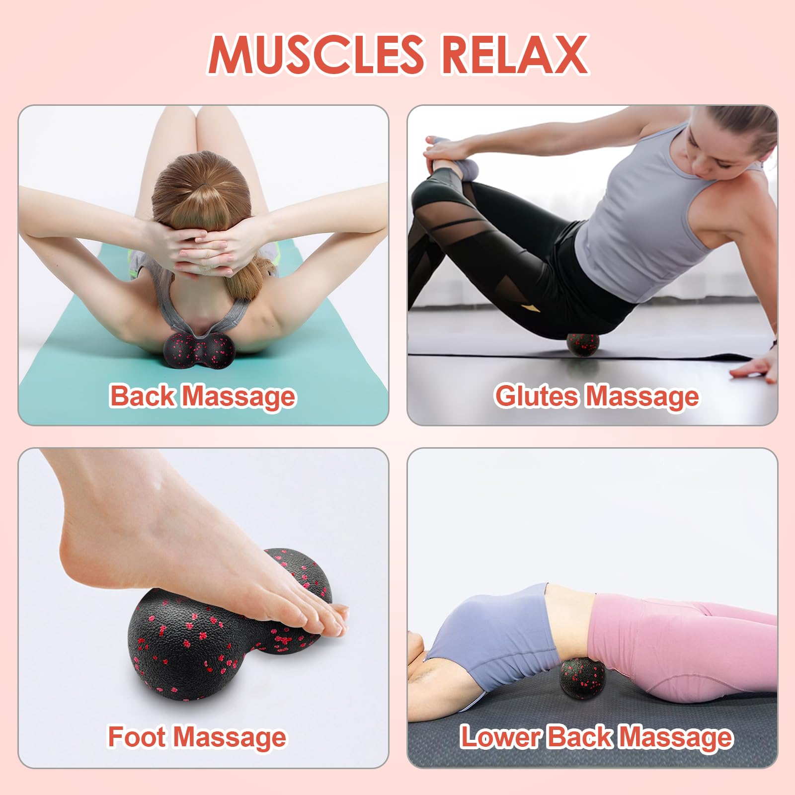 Hollow Yoga Roller Massage Pea - Yoga Fitness Ball review and price