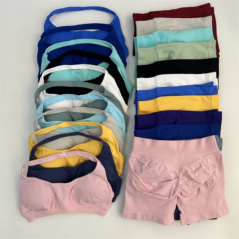 2PCS Seamless Yoga Set Shorts  - Yoga Fitness Kleidung review and price